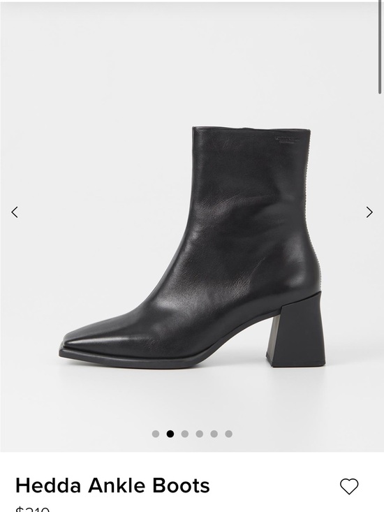 Vagabond Shoes - Vagabond Black Leather Pointed Toe Ankle Boots